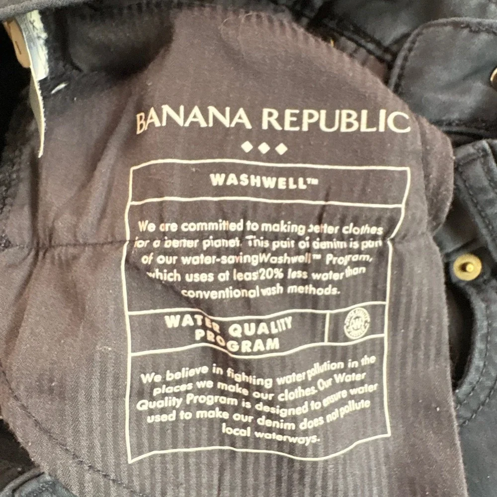 Banana Republic Travel Jean Athletic Fit Preppy Navy Blue Mens 29x30 S/599223
